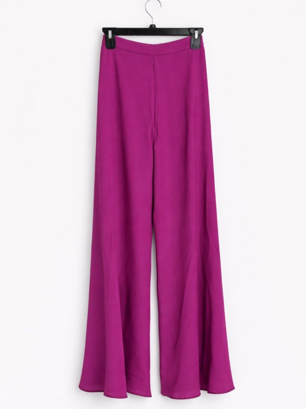 Lulus Magenta Wide Leg Pants High Rise Flowy Dress Pants XXS - Picture 3 of 5